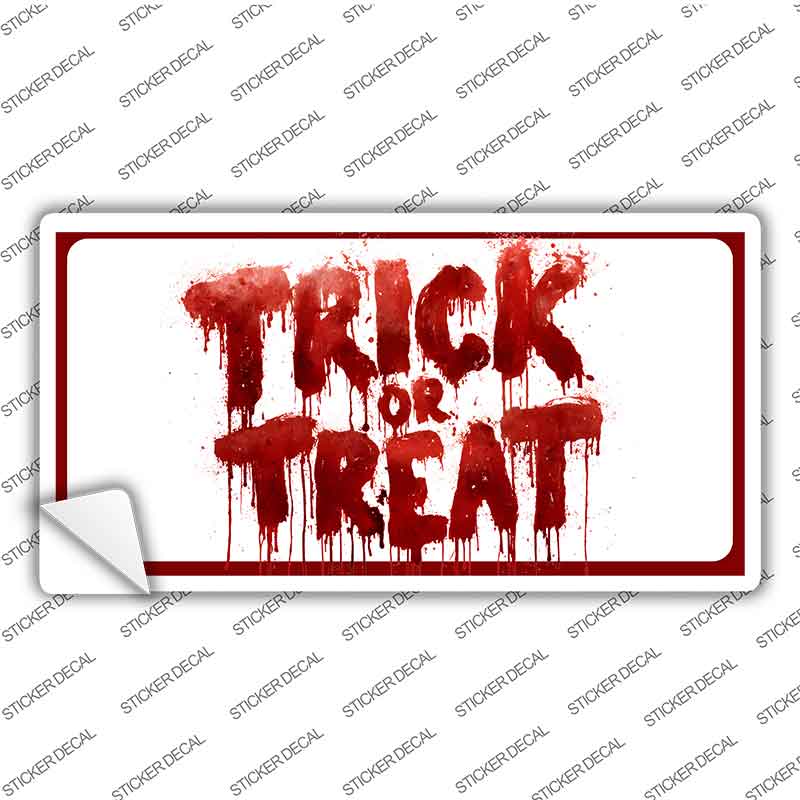 Trick or Treat Bloody Novelty Sticker Decal LP-14535s