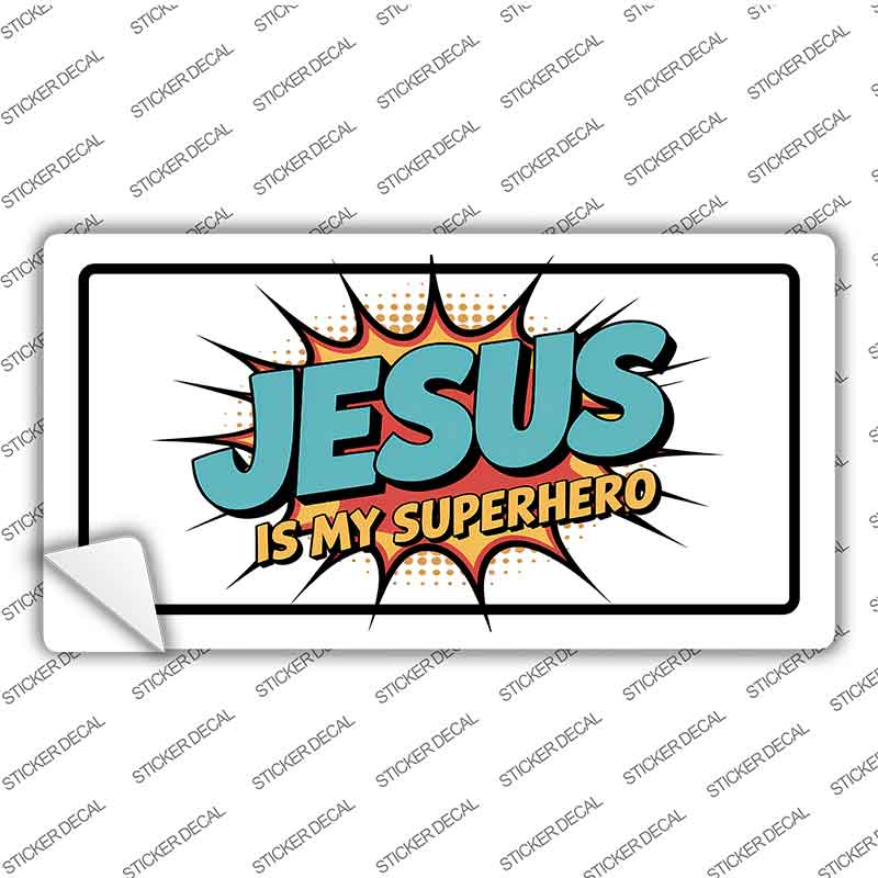 Jesus is My Superhero Novelty Sticker Decal LP-14537s