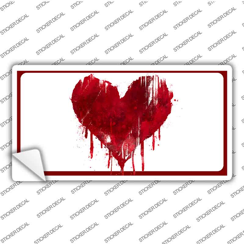 Bloody Heart Novelty Sticker Decal LP-14538s