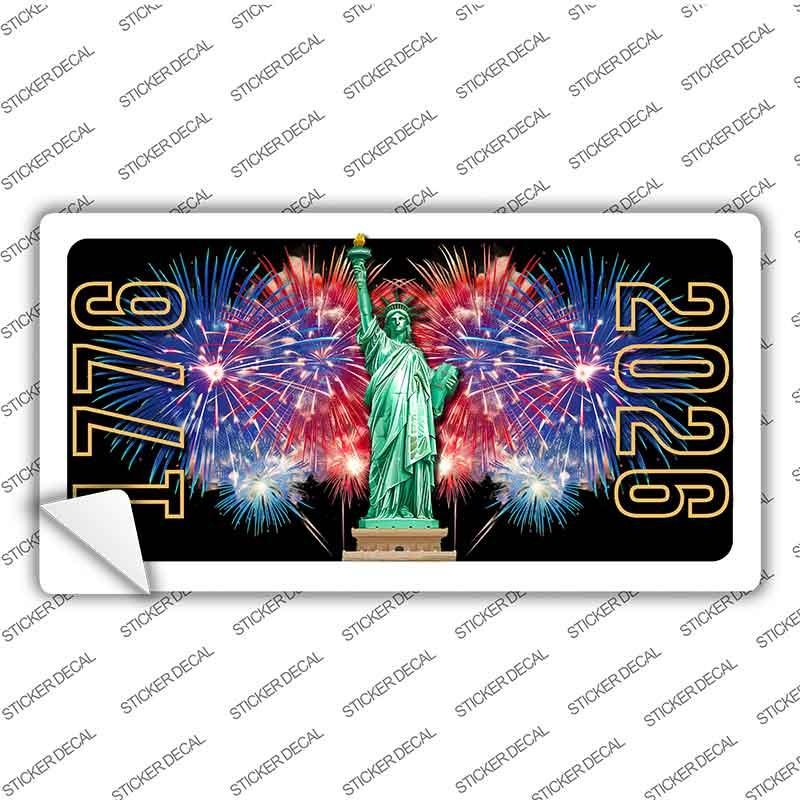 Lady Liberty Fireworks Novelty Sticker Decal LP-14549s