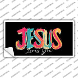 Jesus Loves You Novelty Sticker Decal LP-14553s