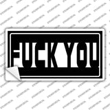 F-ck You Hidden Novelty Sticker Decal LP-14555s