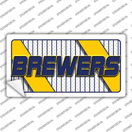BREWERS Graphic Novelty Sticker Decal LP-14580s