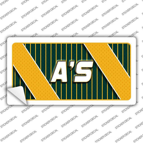 As Graphic Novelty Sticker Decal LP-14584s
