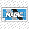 Sticker with 'MAGIC' text on a sports court design, surrounded by 'STICKERDECAL' branding.