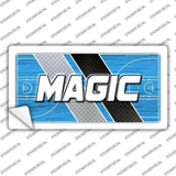 Sticker with 'MAGIC' text on a sports court design, surrounded by 'STICKERDECAL' branding.