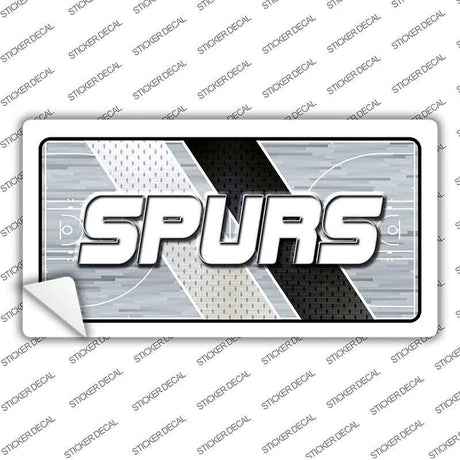 Spurs logo decal on a white background with 'Sticker Decal' watermark.