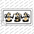 See Hear Speak Monkey Novelty Sticker Decal