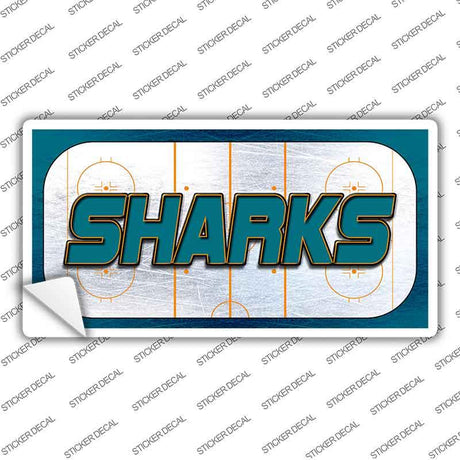 SHARKS Graphic Novelty Sticker Decal LP-14679s