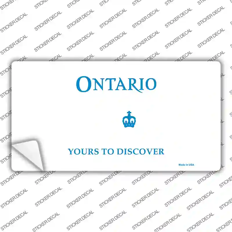 Ontario Canada Novelty Sticker Decal