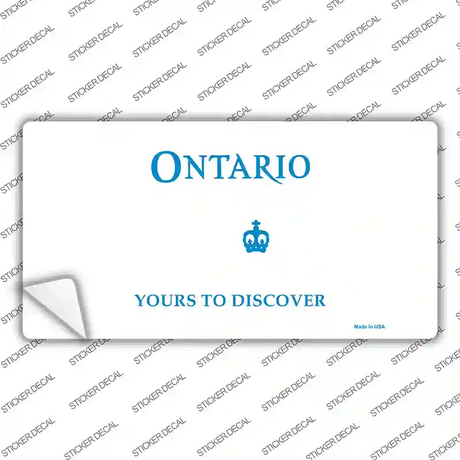 Ontario Canada Novelty Sticker Decal