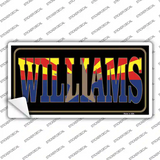 Williams Arizona State Flag Novelty Sticker Decal