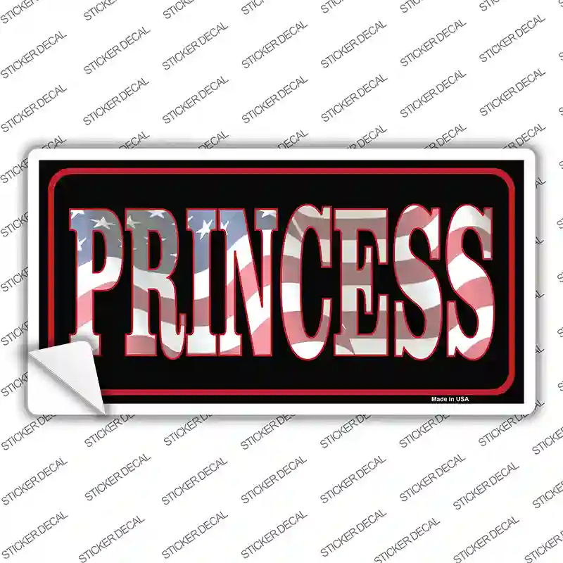 Princess Patriotic Novelty Sticker Decal