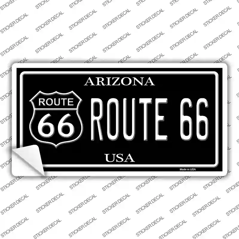 Route 66 Arizona Black Novelty Sticker Decal