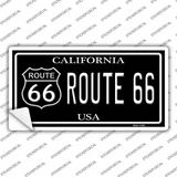 Route 66 California Black Novelty Sticker Decal