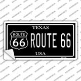 Route 66 Texas Black Novelty Sticker Decal