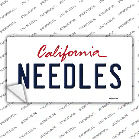 Needles California Novelty Sticker Decal
