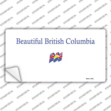 British Columbia Novelty Sticker Decal