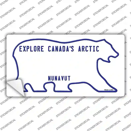 Nunavut Novelty Sticker Decal