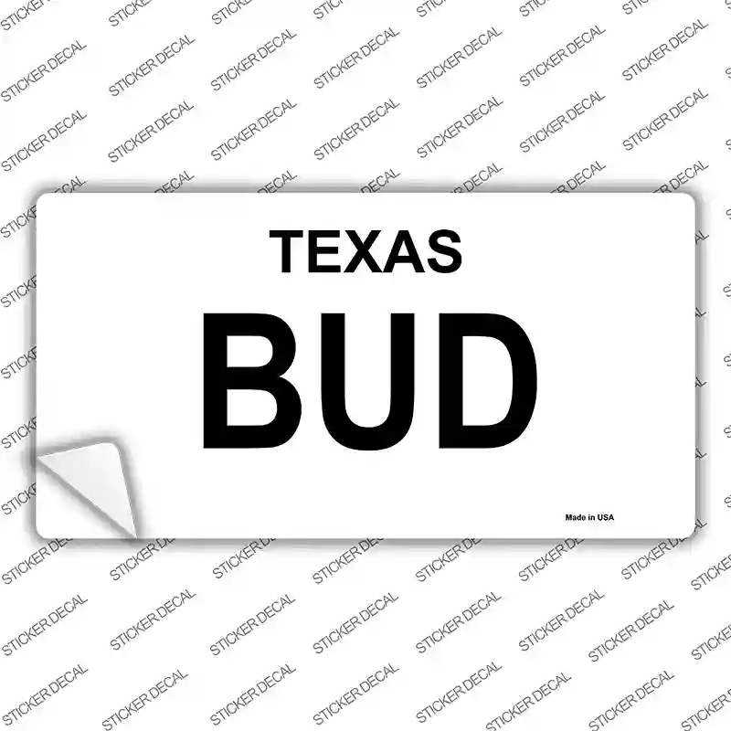 BUD Novelty Sticker Decal