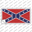 Distressed Confederate Flag Novelty Sticker Decal