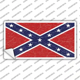 Distressed Confederate Flag Novelty Sticker Decal