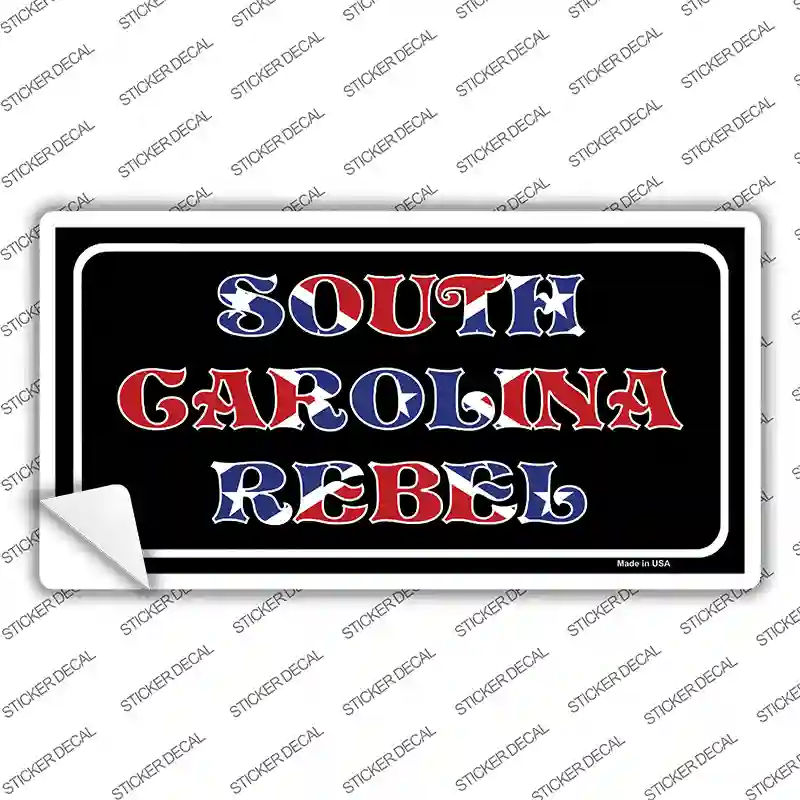 South Carolina Rebel Novelty Sticker Decal