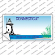 Connecticut State Blank Novelty Sticker Decal