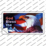 God Bless USA Eagle Novelty Sticker Decal