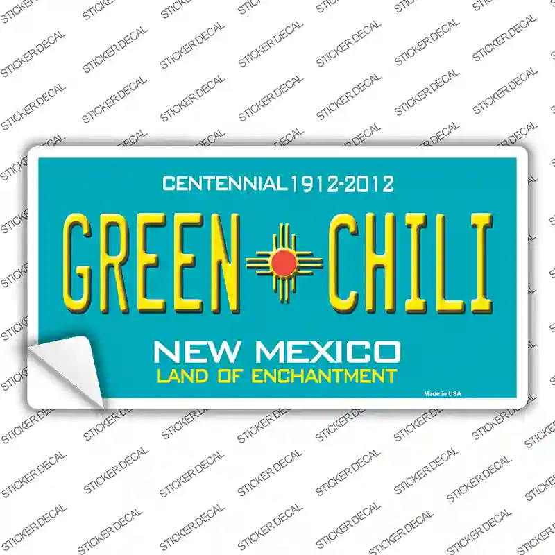Green Chili New Mexico Novelty Sticker Decal