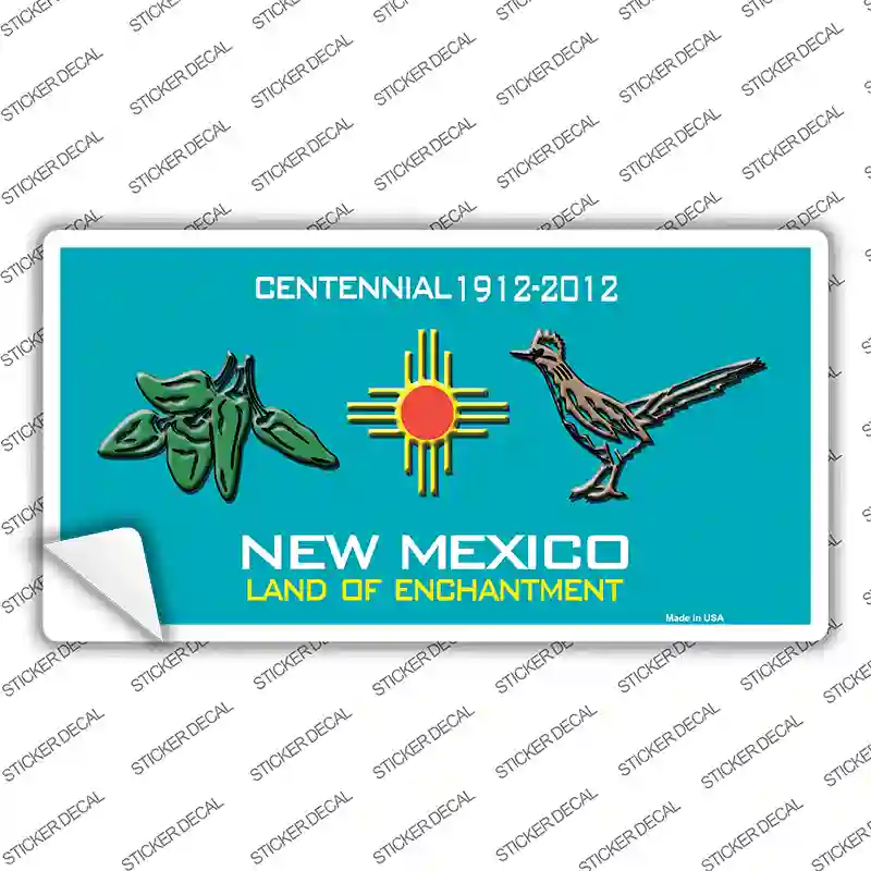 Green Chili & Road Runner New Mexico Novelty Sticker Decal