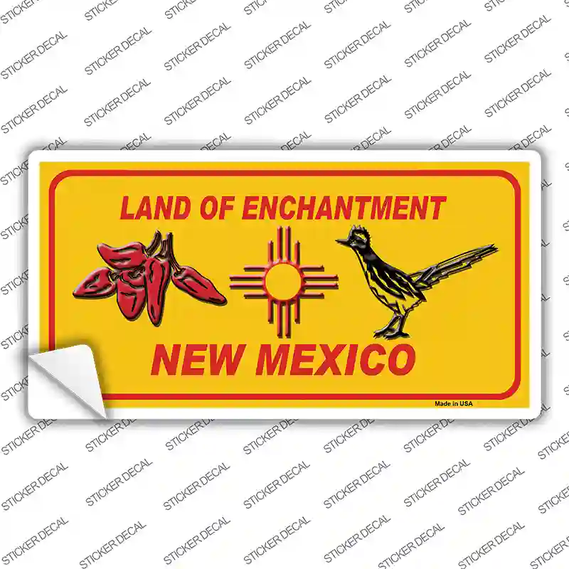 Red Chili & Road Runner Yellow New Mexico Novelty Sticker Decal