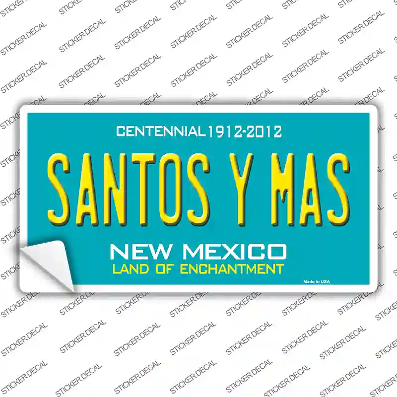 New Mexico Santos Y Mas Novelty Sticker Decal