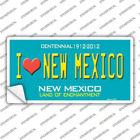 I Love New Mexico Novelty Sticker Decal