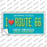 I Love Route 66 New Mexico Novelty Sticker Decal