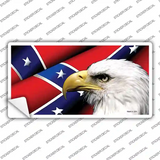 Confederate Flag Eagle Novelty Sticker Decal
