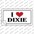 I Love Dixie Novelty Sticker Decal