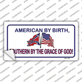 American By Birth Southern By Grace Novelty Sticker Decal