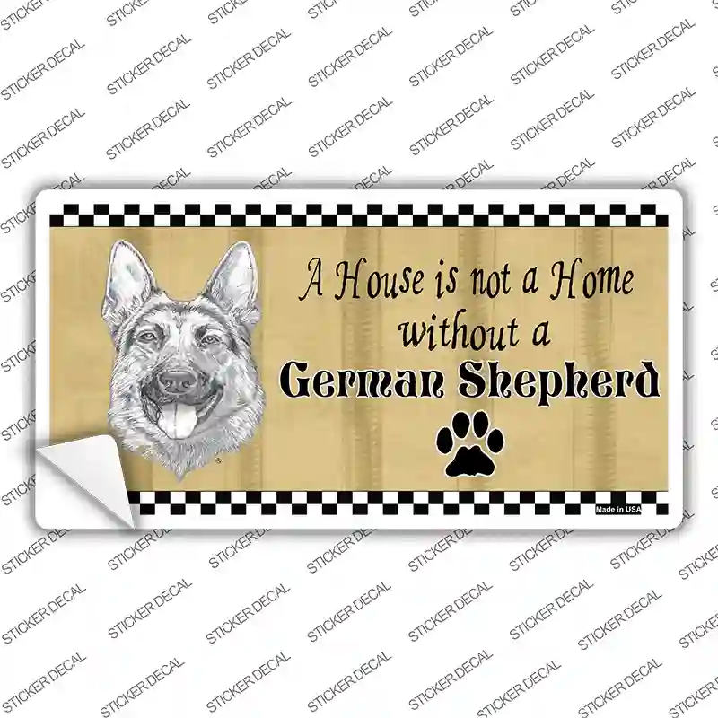 Pencil Sketch German Shepherd Novelty Sticker Decal