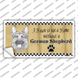 Pencil Sketch German Shepherd Novelty Sticker Decal