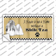 Pencil Sketch Shih Tzu Novelty Sticker Decal