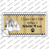 Pencil Sketch Shih Tzu Novelty Sticker Decal