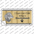 Pencil Sketch Dachshund Novelty Sticker Decal