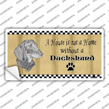 Pencil Sketch Dachshund Novelty Sticker Decal