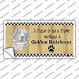 Pencil Sketch Golden Retriever Novelty Sticker Decal