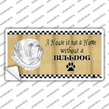 Pencil Sketch Bulldog Novelty Sticker Decal
