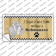 Pencil Sketch Schnauzer Novelty Sticker Decal