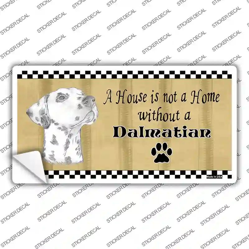 Pencil Sketch Dalmatian Novelty Sticker Decal