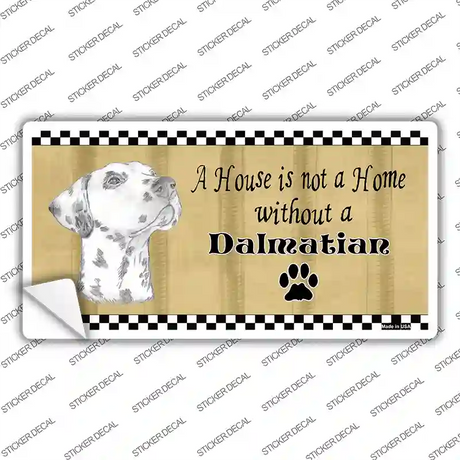 Pencil Sketch Dalmatian Novelty Sticker Decal