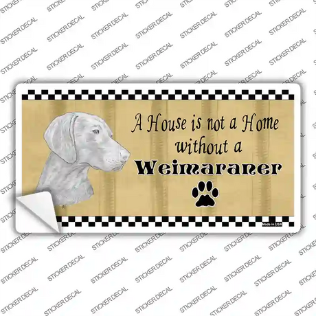 Pencil Sketch Weimaraner Novelty Sticker Decal